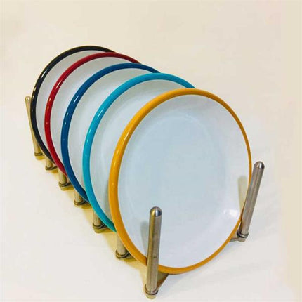 Emaye Tatlı Tabağı 17 Cm Oksit Sarı