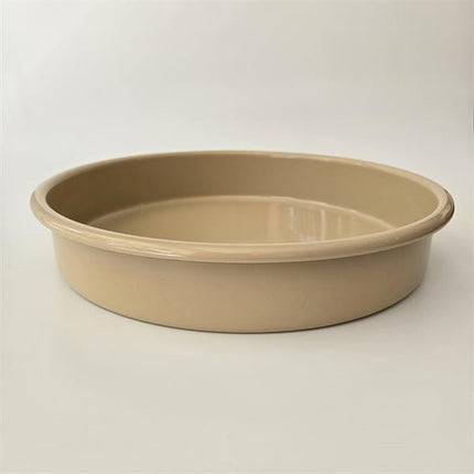 Emaye Yuvarlak Fırın Tepsisi Bej-2