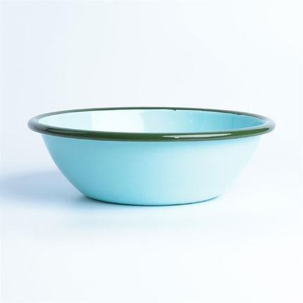 Emayra Emaye Salata Kasesi 20 Cm | Gök Mavi Kordon Yeşil