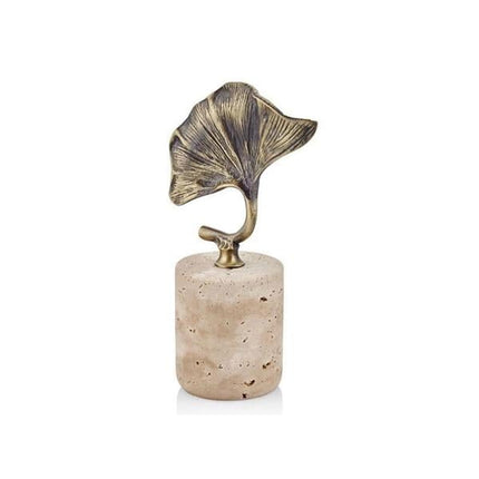 Evza Mermer Kaideli Gingko Bronz Traverten 23 Cm