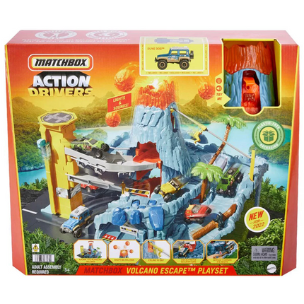 Matchbox Action Drivers Volcanic Field Adventure Playset HHW21