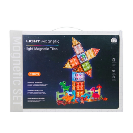 Magnetic Tiles Light Version 82 Pieces