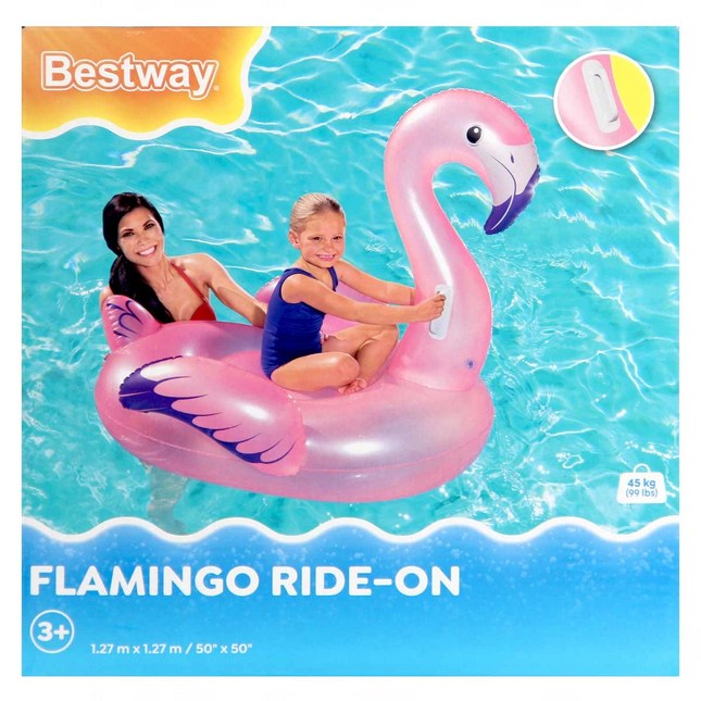 Bestway Flamingo Rider with Handle 127 x 127 cm