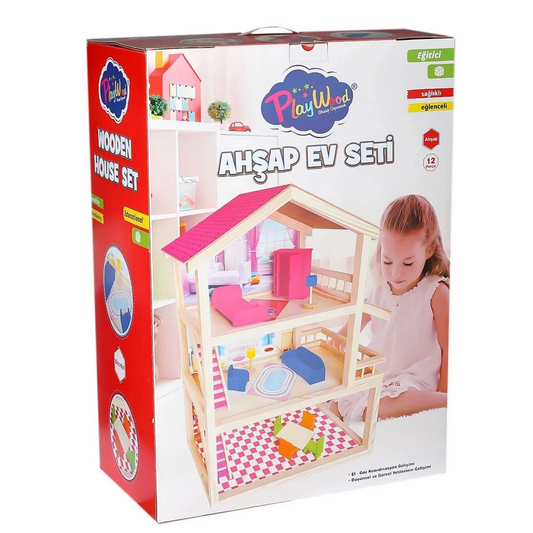 Wooden House Set