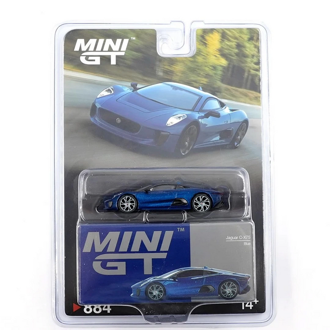 Mini GT 1/64 Jaguar C-X75 Blue
