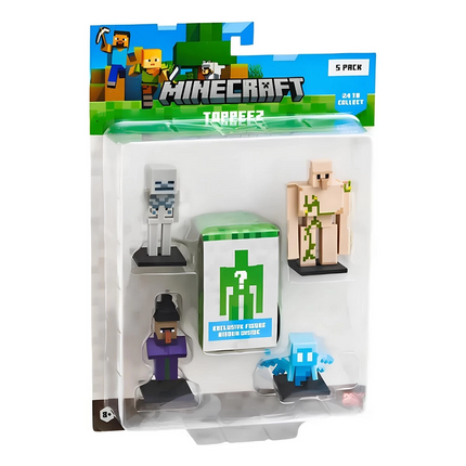 Minecraft 3D Figure Toppeez 5-Pack