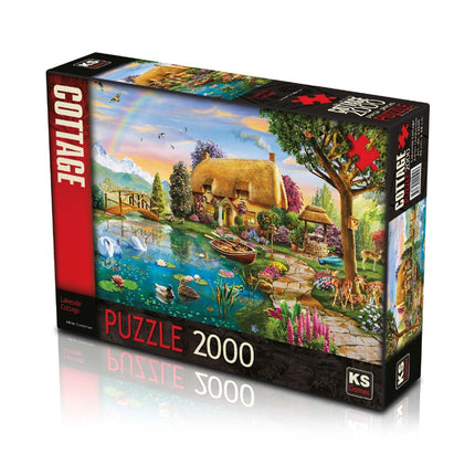 KS Lakeside Cottage 2000 Piece Puzzle