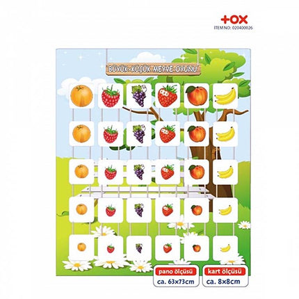 Big Small Fruit Game Educational Board