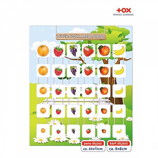 Big Small Fruit Game Educational Board