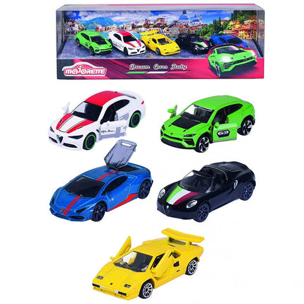 Majorette Dream Cars Italy 5-Piece Collection Pack