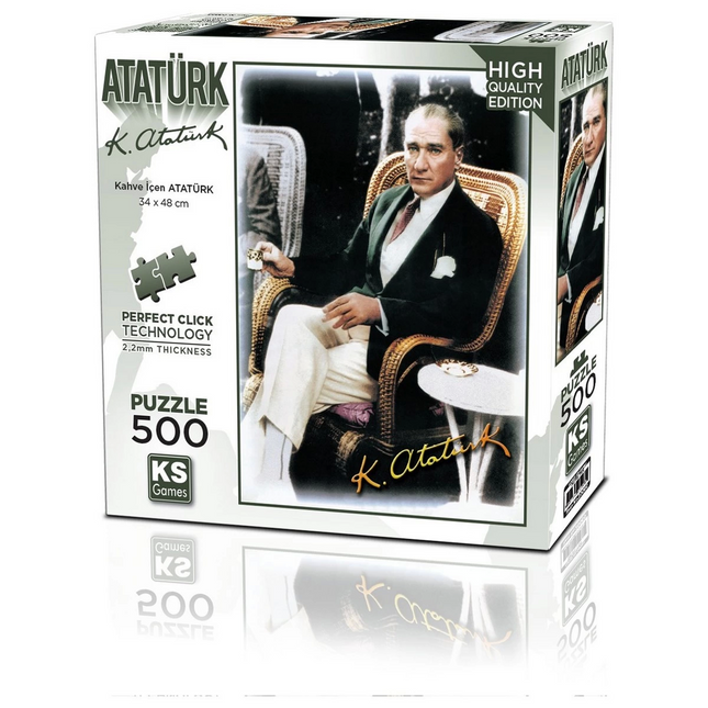 KS Games Coffee Drinking Atatürk Puzzle 500 Pieces 20060