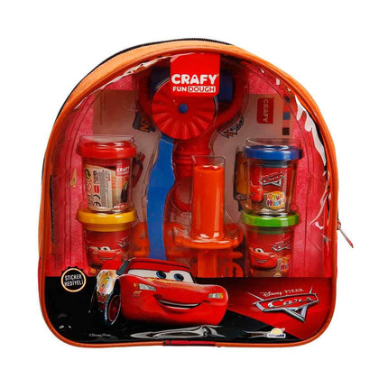 Crafty Cars Backpack Play Dough Set 200g 18 Pieces