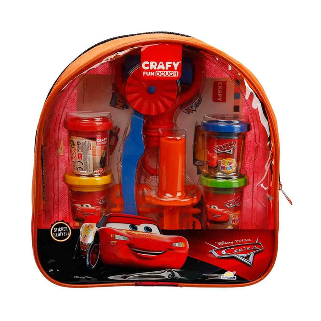 Crafty Cars Backpack Play Dough Set 200g 18 Pieces