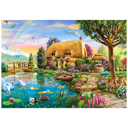 KS Lakeside Cottage 2000 Piece Puzzle