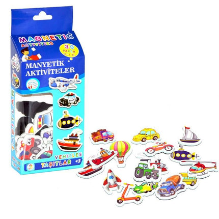30 Piece Magnetic Vehicles