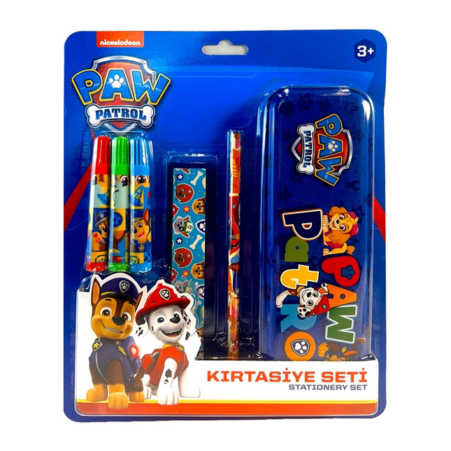 Paw Patrol Stationery Set with Pencil Case 6 Pieces
