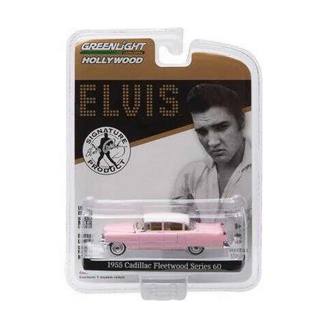 Greenlight 1/64 Hollywood Series 14 - Elvis Presley (1935-77) - 1955 Cadillac Fleetwood Series 60 "Pink Cadillac"
