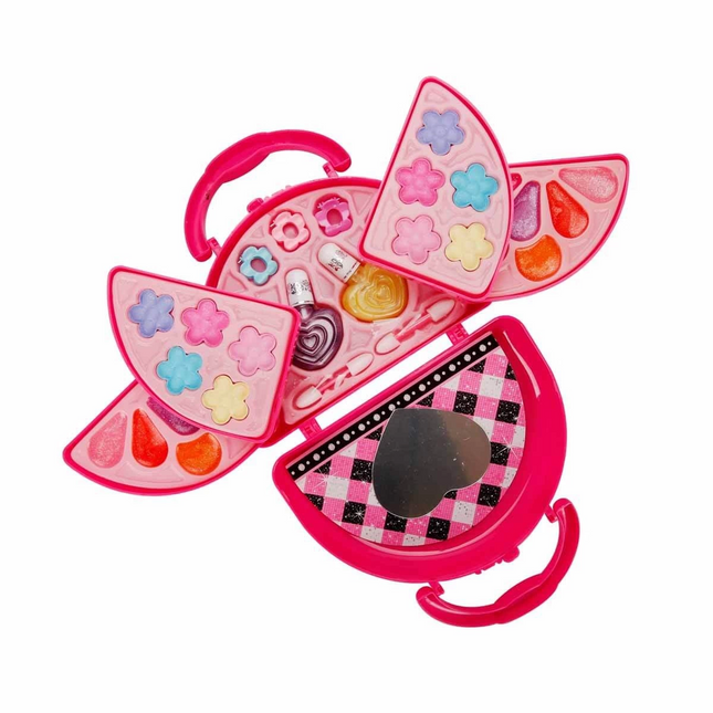Pretty Pinky 3-Layer Makeup Set with Pink Bag