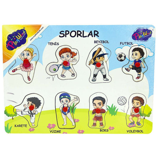 Wooden Grip Sports Puzzle
