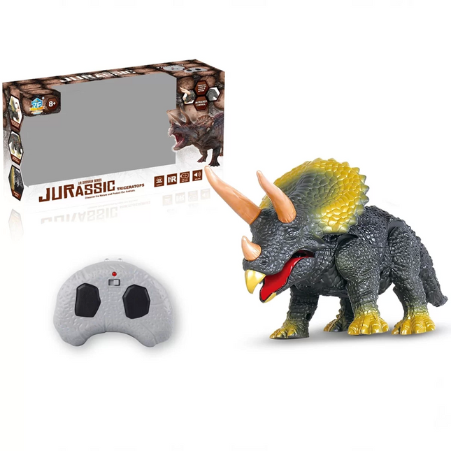 Remote Control Battery Powered Triceratops Dinosaur