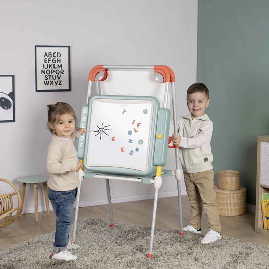 Smoby Double-Sided Magnetic Writing Board with Metal Legs 7600410207