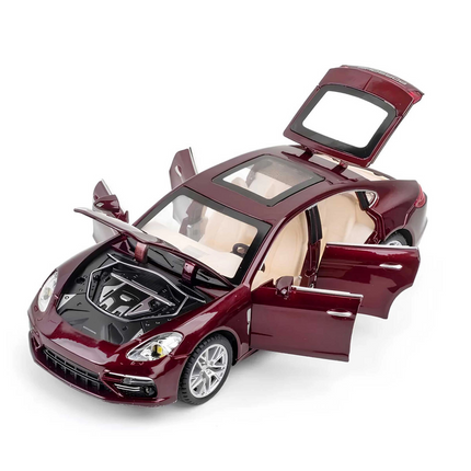 Metal Porsche with Transparent Box