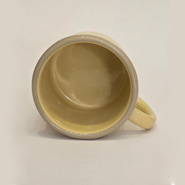 Enamel Mug Yellow Beige