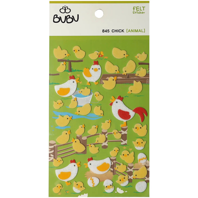 Bu-Bu Lux Felt Sticker Chicks