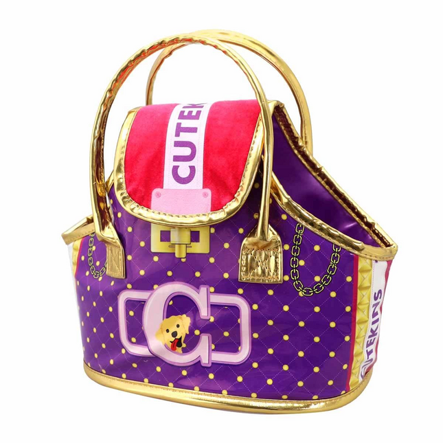 Cutekins Plush Dog with Carrying Bag