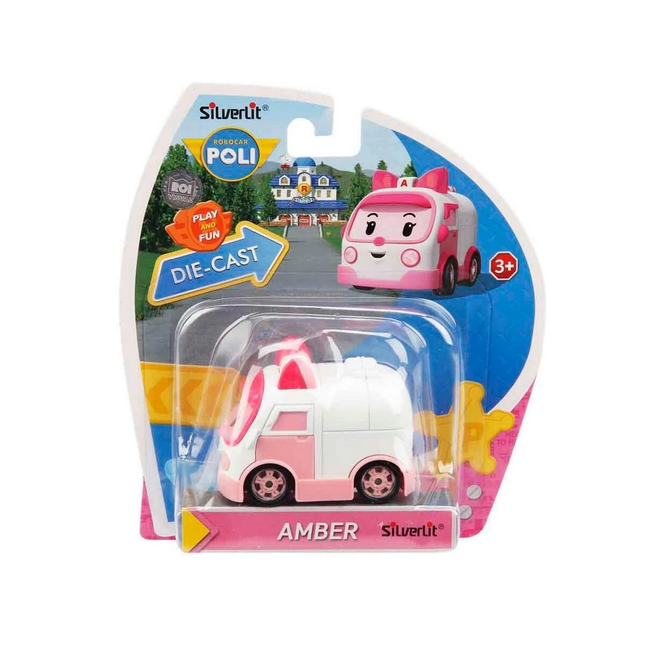 Robocar Poli Metal Vehicle Character Figure Amber