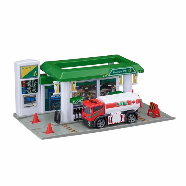 Teamsterz Service Station Petrol Station Set