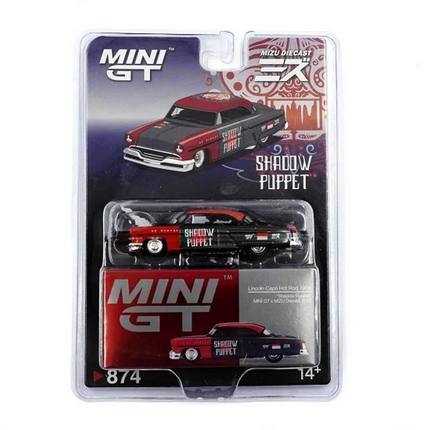 Mini GT 1/64 Lincoln Capri Hot Rod 1954 "Shadow Puppet" MINI GT x MIZU Diecast
