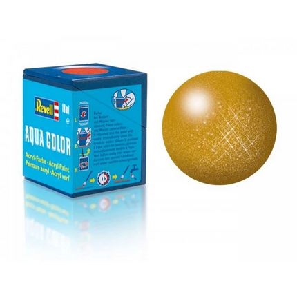 Revell 92 - Aqua Color Brass - Metallic Paint - 18 ml