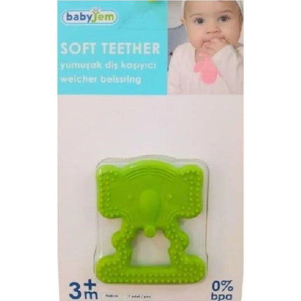 Babyjem Fil Diş Kaşıyıcı Açık Yeşil