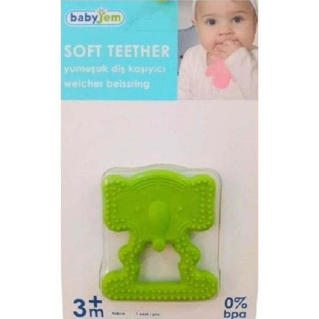 Babyjem Fil Diş Kaşıyıcı Açık Yeşil
