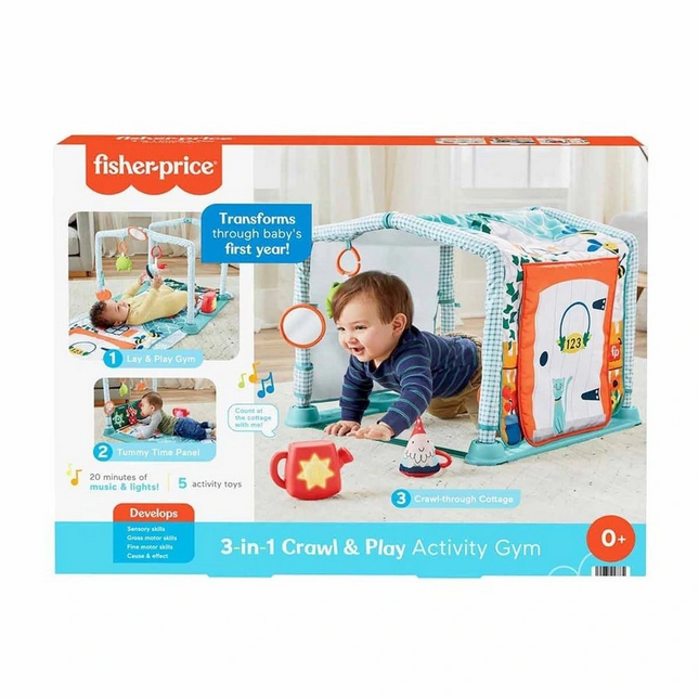 Fisher Price 3'ü 1 Arada Sevimli Kulübe Jimnastik Merkezi