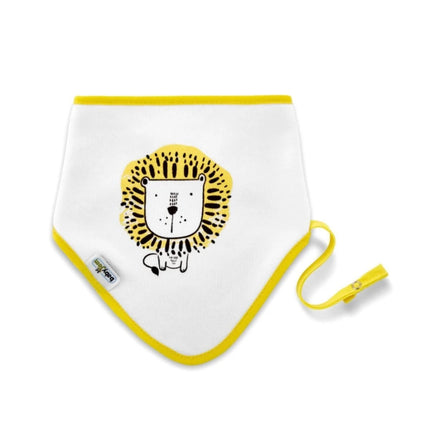 Babyjem Fular Mama Önlüğü Emzik Tutacaklı Ekru Aslan
