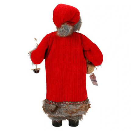 Gözlüklü Noel Baba Dekoratif Biblo 47 cm