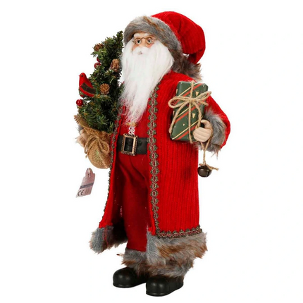 Gözlüklü Noel Baba Dekoratif Biblo 47 cm