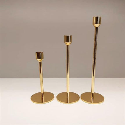 Hera 3'Lü Mumluk Parlak Gold