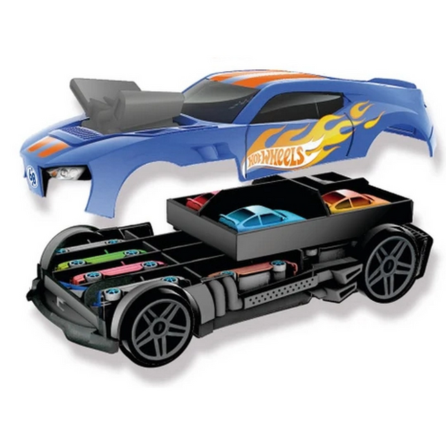 Hot Wheels 2-in-1 Race 'N Haul Car Storage