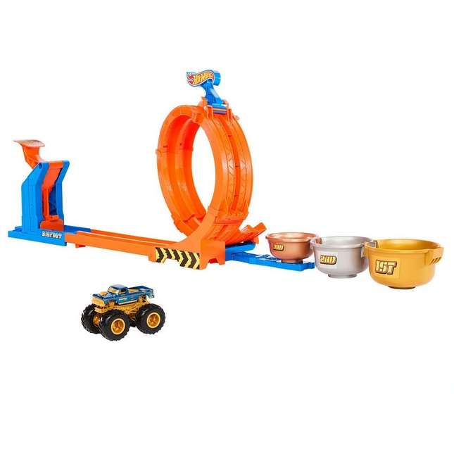 Hot Wheels Monster Trucks Döngü ve Takla Bigfoot Oyun Parkuru