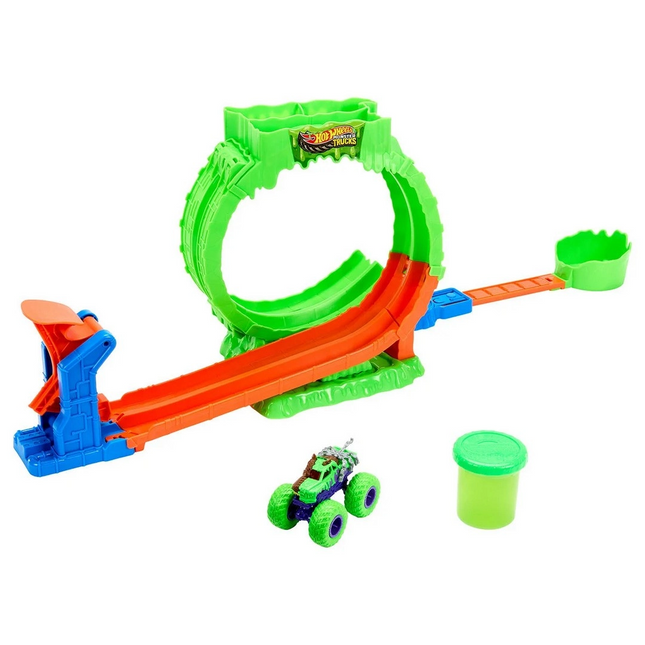 Hot Wheels Monster Trucks Mutant Kaosu Çemberde Yarış Oyun Seti