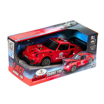 Işıklı Sesli Duman Çıkaran Sürtmeli Spor Araba BSP-1A