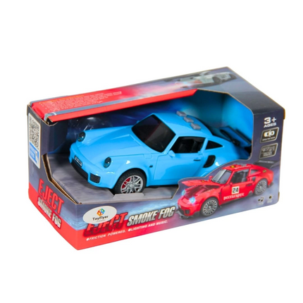 Işıklı Sesli Duman Çıkaran Sürtmeli Spor Araba BSP-1B