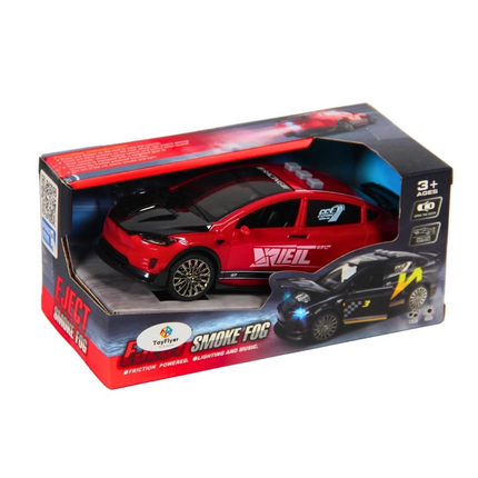 Işıklı Sesli Duman Çıkaran Sürtmeli Spor Araba TSP-1A