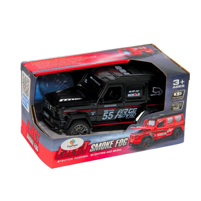 Işıklı Sesli Duman Çıkaran Sürtmeli Spor Jeep BCP-1A