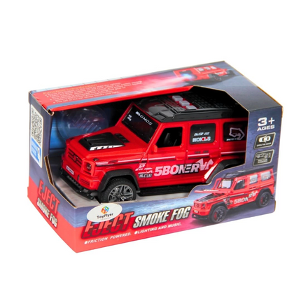 Işıklı Sesli Duman Çıkaran Sürtmeli Spor Jeep BCP-1A