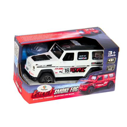 Işıklı Sesli Duman Çıkaran Sürtmeli Spor Jeep BCP-1A