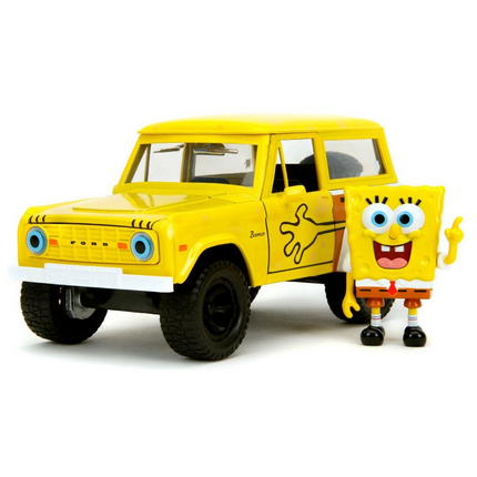 Jada Sünger Bob 1973 Ford Bronco Model Aracı ve Figür